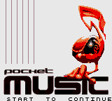 Pocket Music (Europe) (En,Fr,De,Es,It) Title Screen